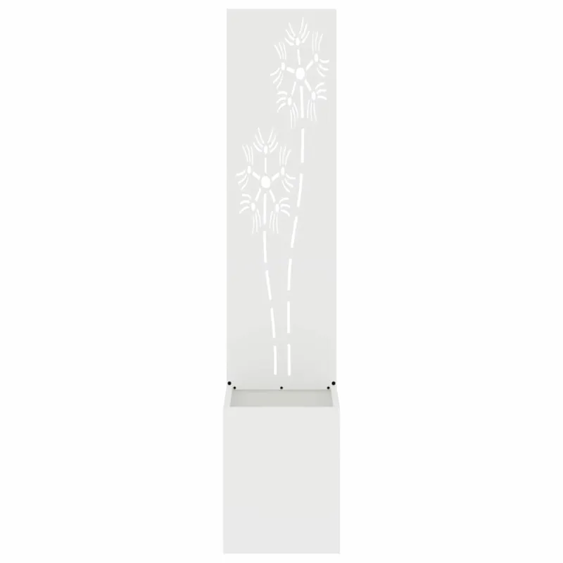 Sodo privatumo ekranas Gėlių Balta 32 x 150 cm