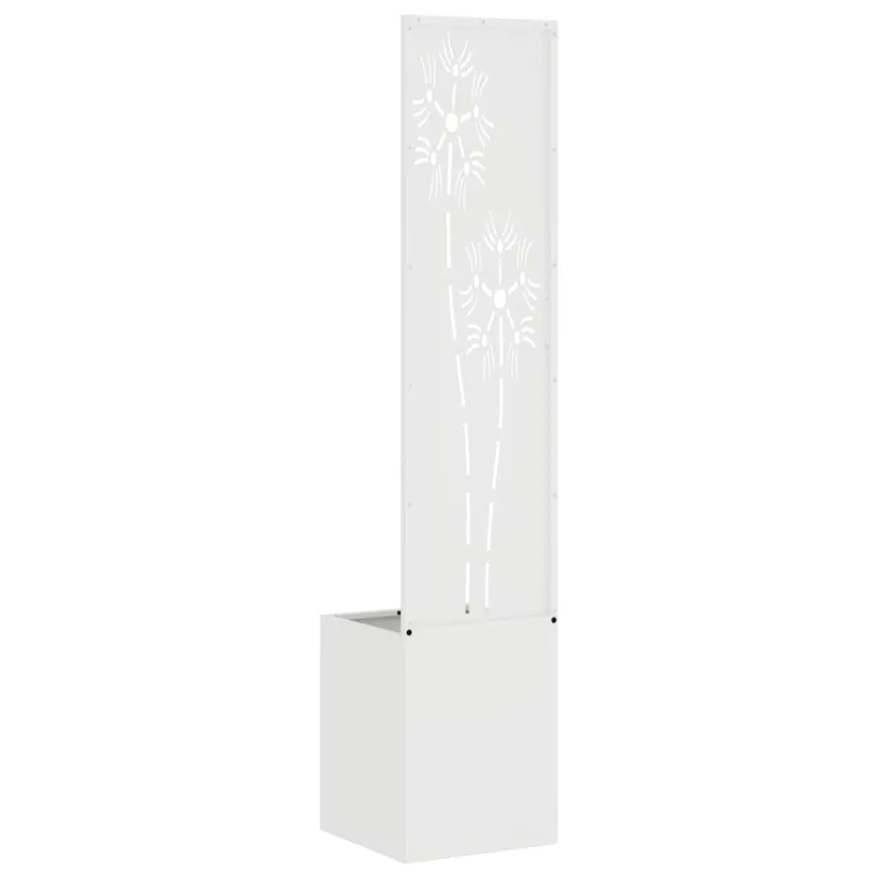 Sodo privatumo ekranas Gėlių Balta 32 x 150 cm