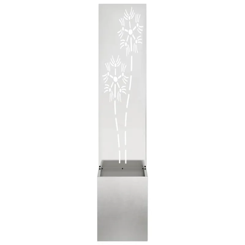 Sodo privatumo ekranas Gėlių Sidabrinė 32 x 150 cm