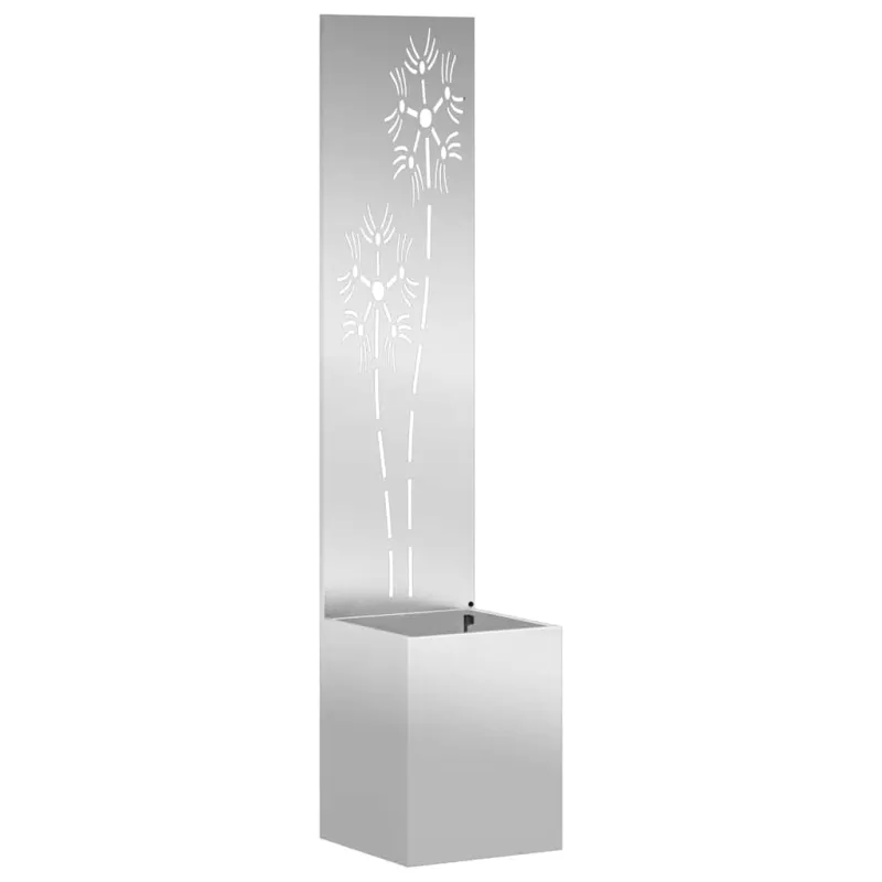 Sodo privatumo ekranas Gėlių Sidabro 32 x 150 cm