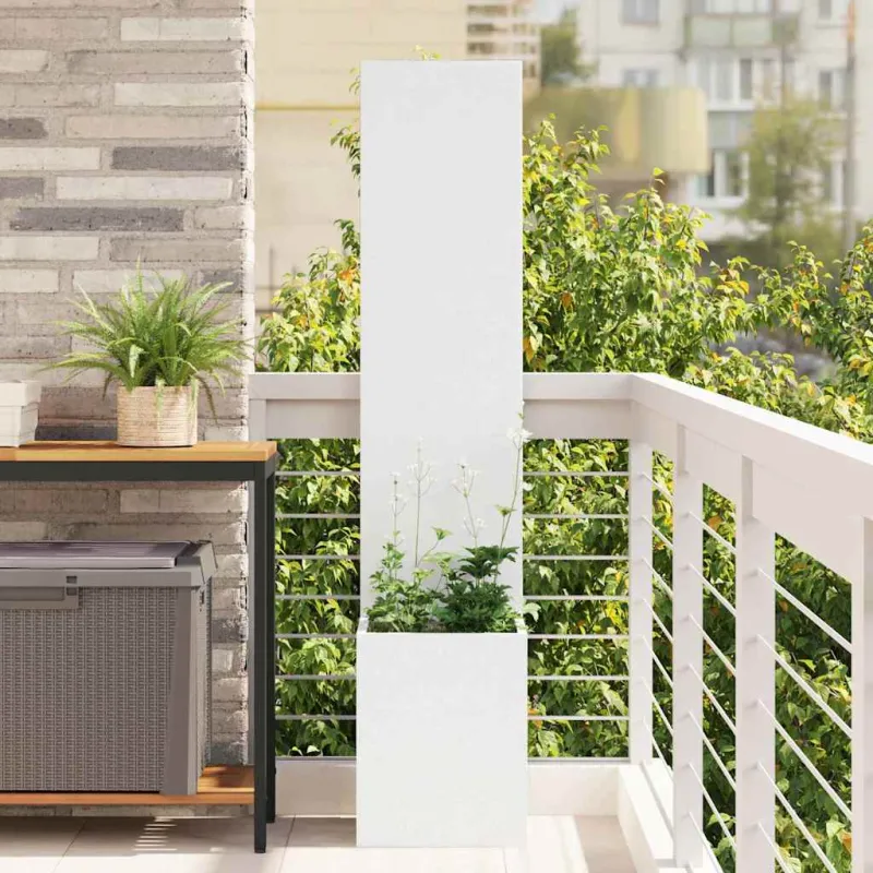 Sodo privatumo ekranas „Fretwork“ Balta 32 x 150 cm