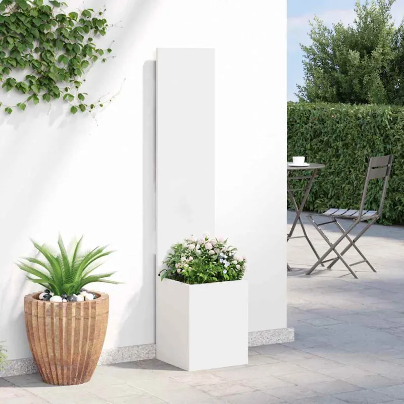 Sodo privatumo ekranas „Fretwork“ Balta 32 x 150 cm