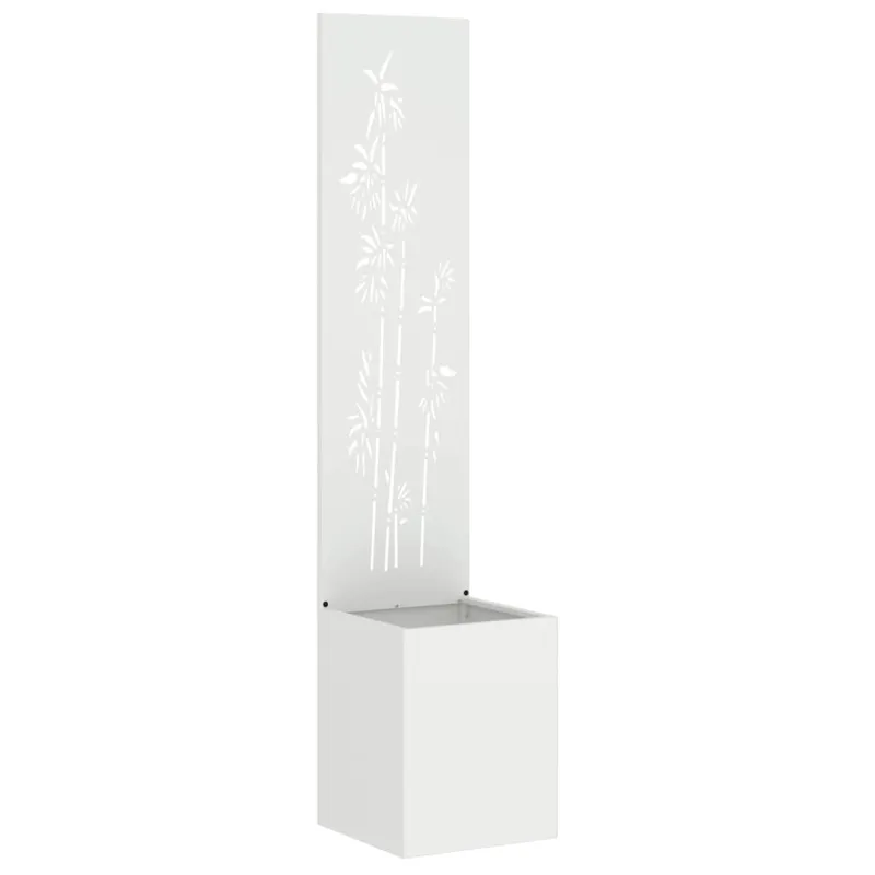 Sodo privatumo ekranas Gėlių Balta 32 x 150 cm