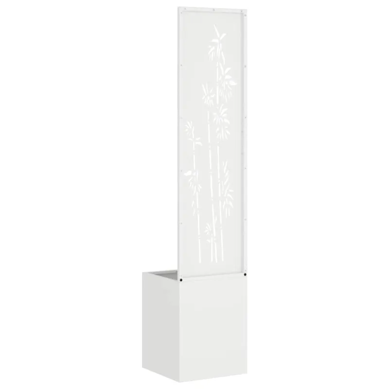 Sodo privatumo ekranas Gėlių Balta 32 x 150 cm