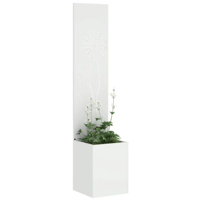 Sodo privatumo ekranas „Fretwork“ Balta 32 x 150 cm