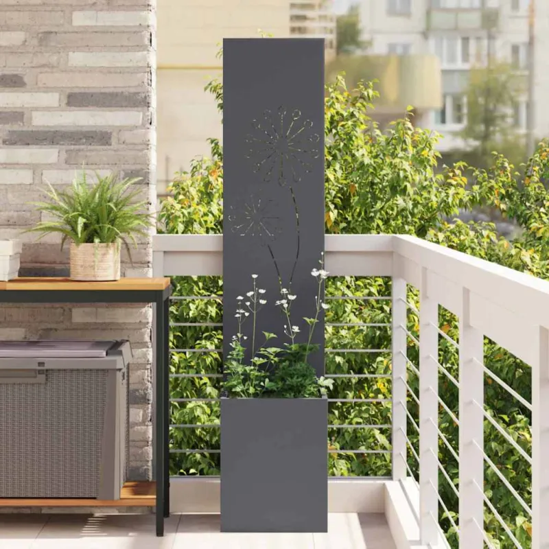 Sodo privatumo ekranas „Fretwork“ Antracitas 32 x 150 cm
