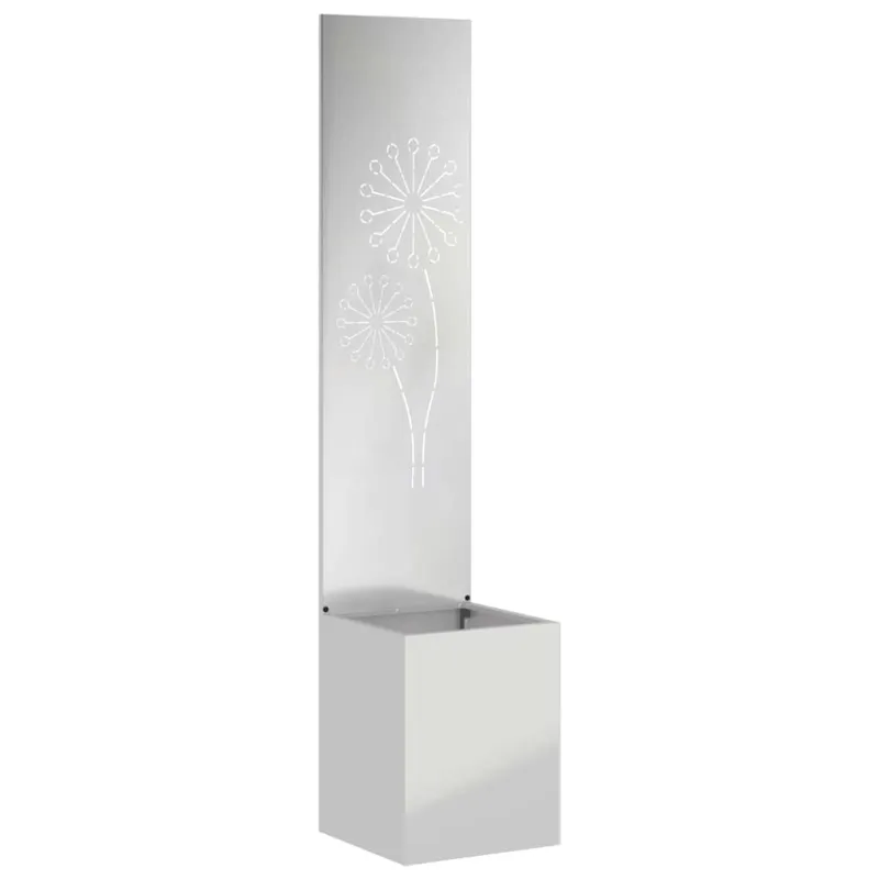 Sodo privatumo ekranas „Fretwork“ Sidabro 32 x 150 cm