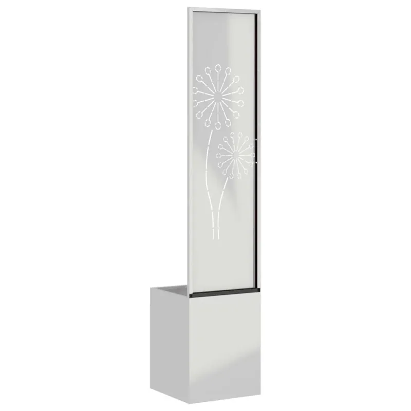 Sodo privatumo ekranas „Fretwork“ Sidabro 32 x 150 cm