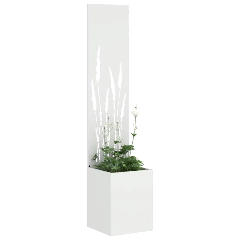 Sodo privatumo ekranas „Fretwork“ Balta 32 x 150 cm