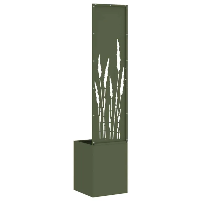 Sodo privatumo ekranas „Fretwork“ Alyvuogių žalia 32 x 150 cm