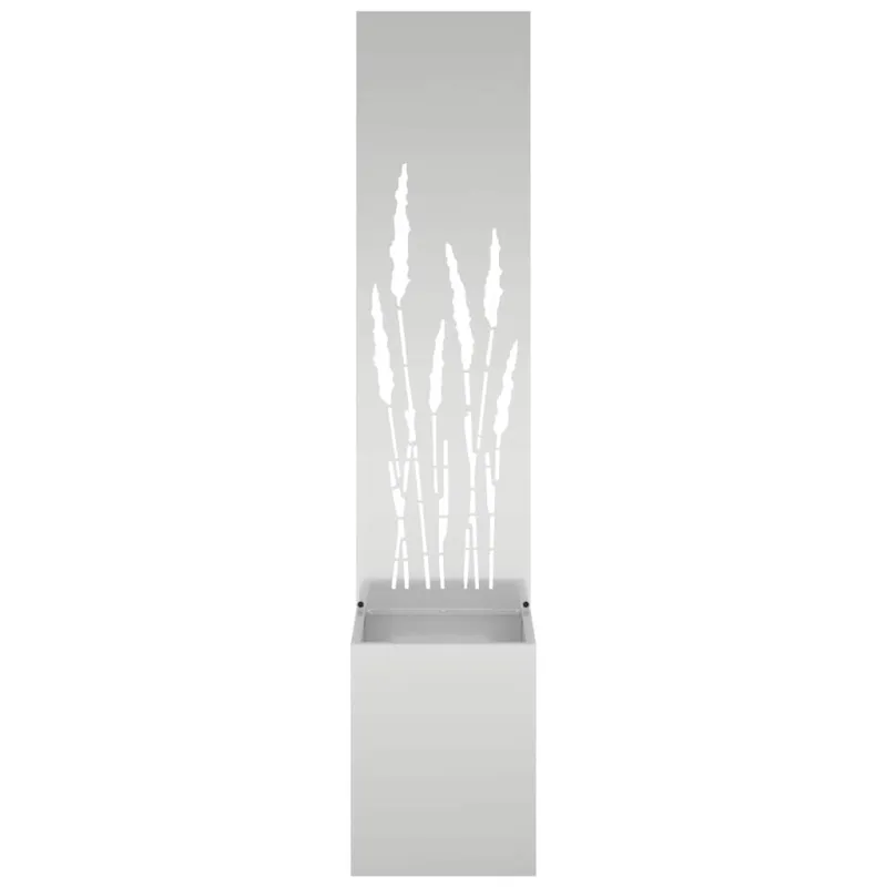 Sodo privatumo ekranas „Fretwork“ Sidabro 32 x 150 cm