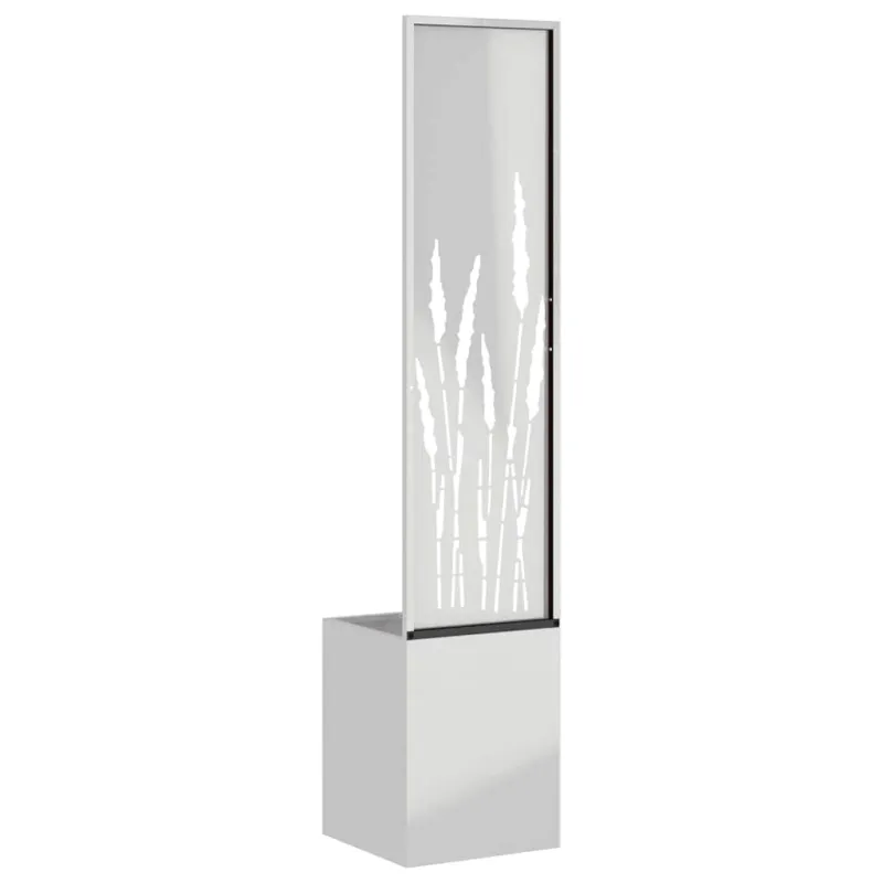 Sodo privatumo ekranas „Fretwork“ Sidabro 32 x 150 cm