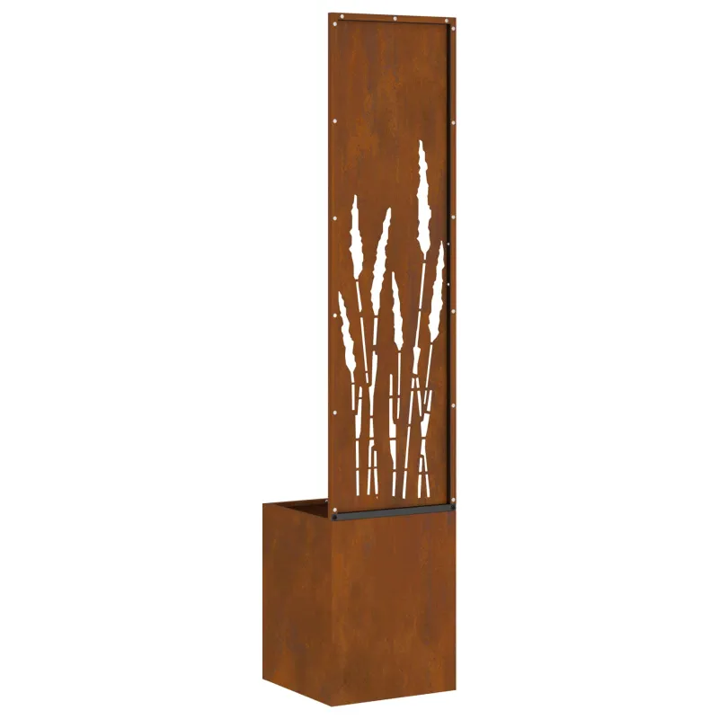 Sodo privatumo ekranas „Fretwork“ Rūdijanti 32 x 150 cm