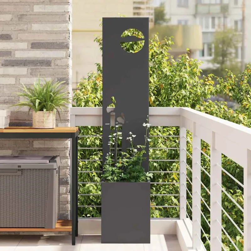 Sodo privatumo ekranas „Fretwork“ Juoda 32 x 150 cm