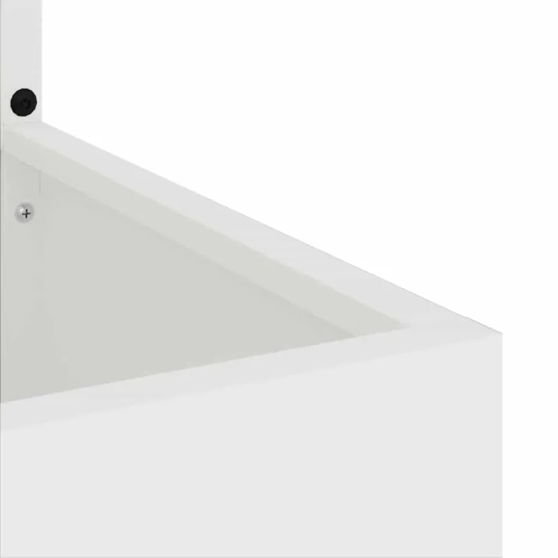 Sodo privatumo ekranas „Fretwork“ Balta 32 x 32 x 150 cm