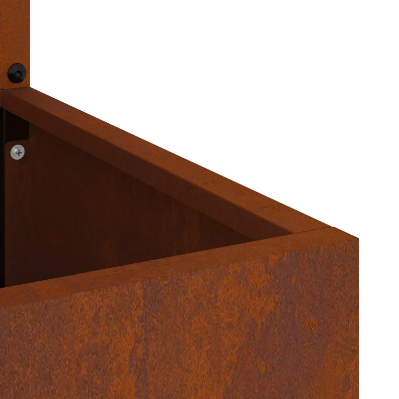 Sodo privatumo ekranas „Fretwork“ Rūdijanti 32 x 150 cm