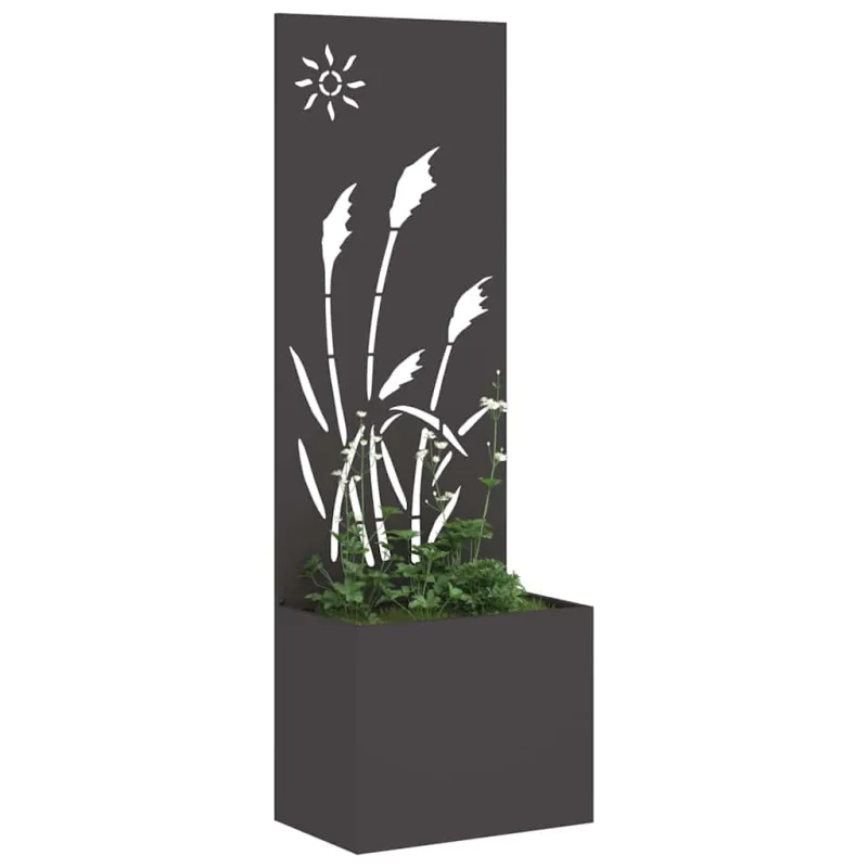 Sodo privatumo ekranas „Fretwork“ Juoda 50 x 150 cm