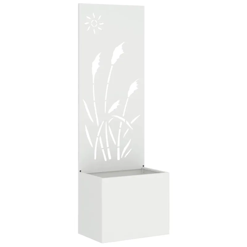 Sodo privatumo ekranas „Fretwork“ Balta 50 x 150 cm