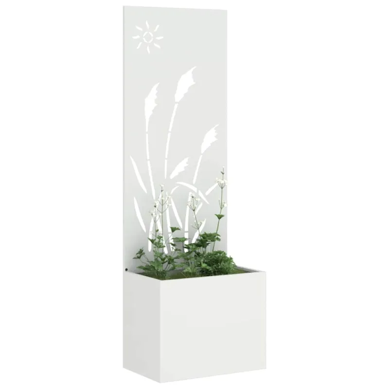Sodo privatumo ekranas „Fretwork“ Balta 50 x 150 cm
