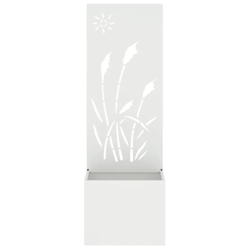 Sodo privatumo ekranas „Fretwork“ Balta 50 x 150 cm