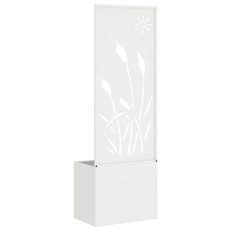 Sodo privatumo ekranas „Fretwork“ Balta 50 x 150 cm