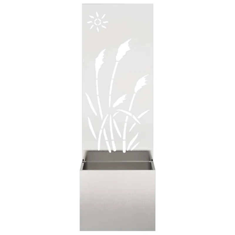 Sodo privatumo ekranas „Fretwork“ Sidabrinė 50 x 150 cm