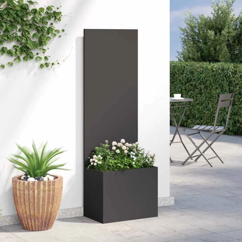 Sodo privatumo ekranas „Fretwork“ Juoda 50 x 150 cm