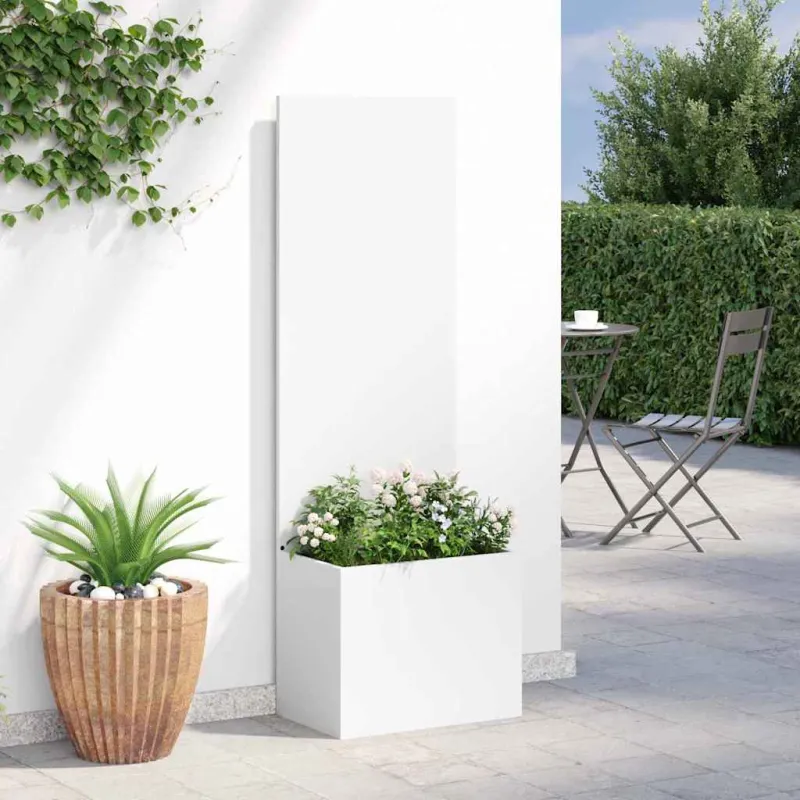 Sodo privatumo ekranas „Fretwork“ Balta 50 x 32 x 150 cm