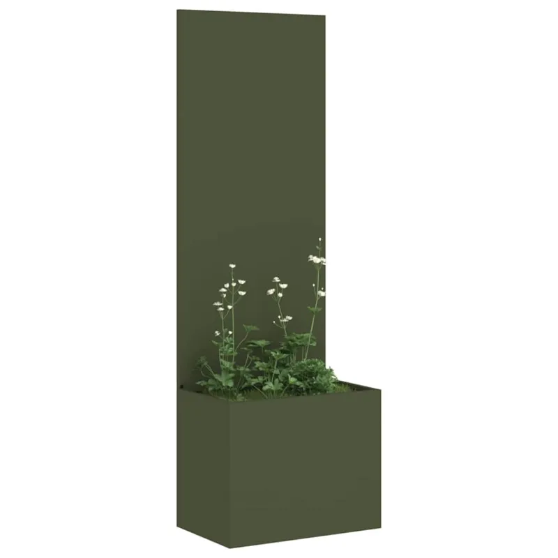 Sodo privatumo ekranas „Fretwork“ Alyvuogių žalia 50 x 150 cm