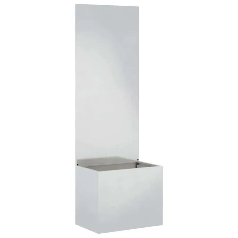 Sodo privatumo ekranas „Fretwork“ Sidabrinė 50 x 32 x 150 cm