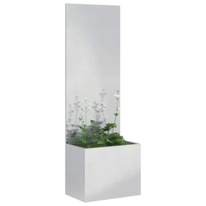 Sodo privatumo ekranas „Fretwork“ Sidabrinė 50 x 32 x 150 cm