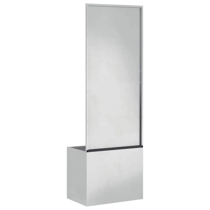 Sodo privatumo ekranas „Fretwork“ Sidabrinė 50 x 32 x 150 cm