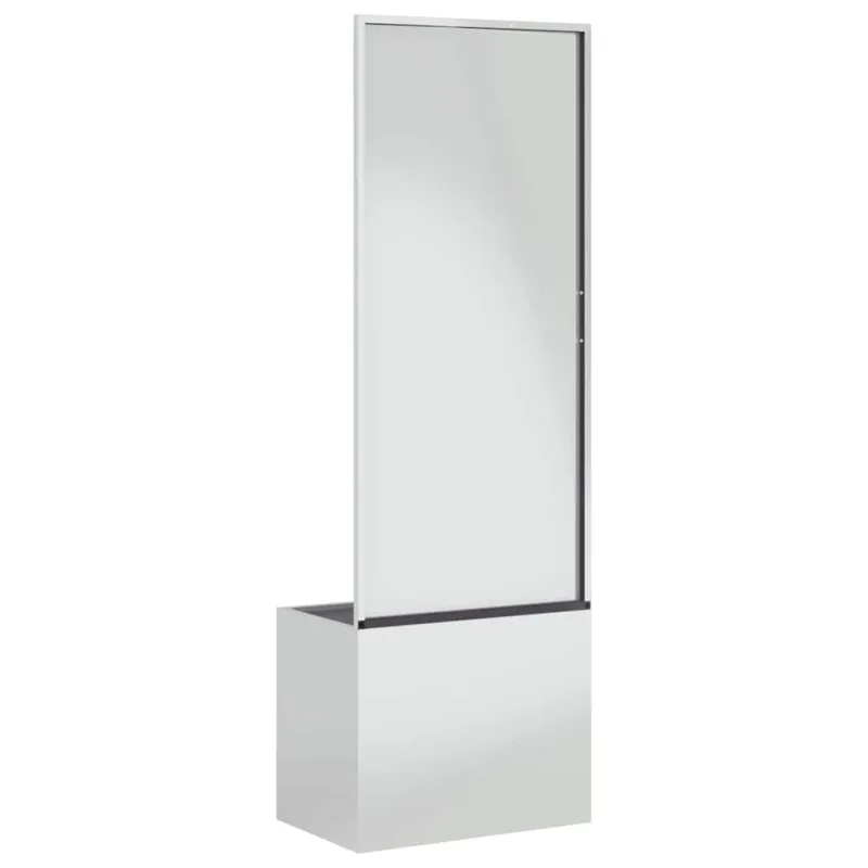 Sodo privatumo ekranas „Fretwork“ Sidabro 50 x 32 x 150 cm