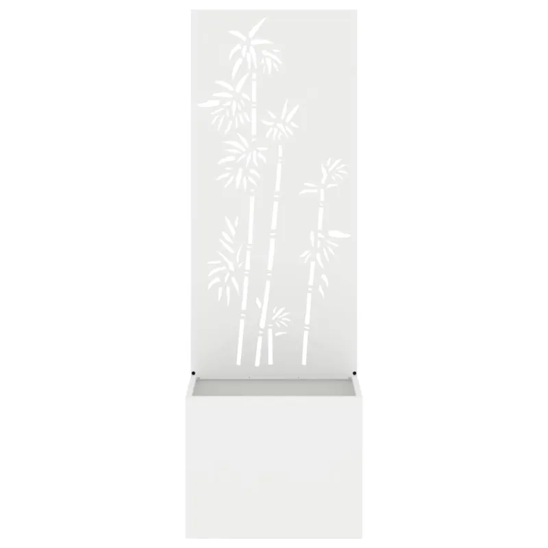 Sodo privatumo ekranas Gėlių Balta 50 x 150 cm