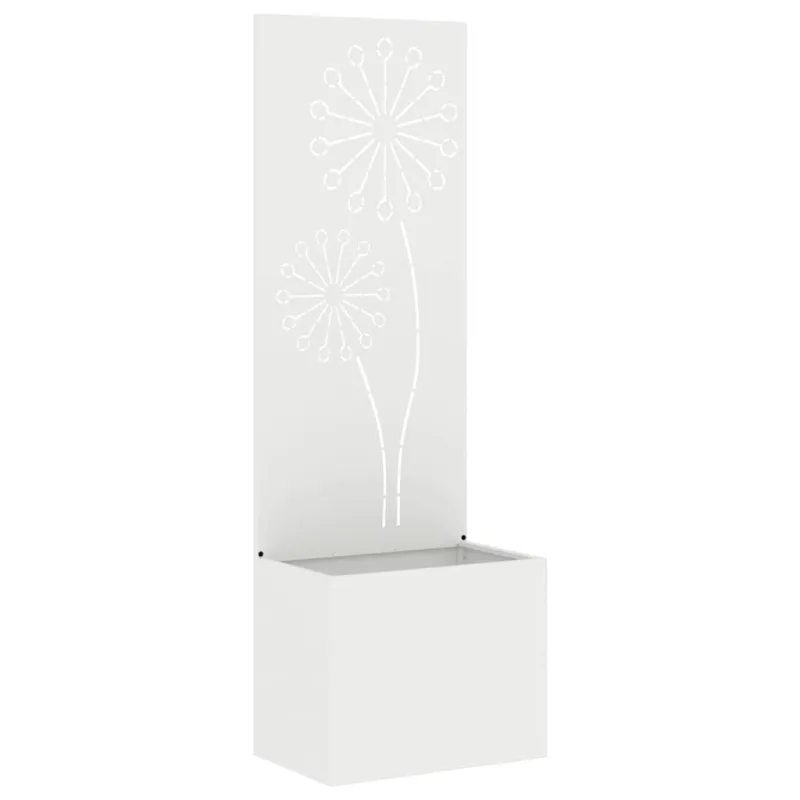 Sodo privatumo ekranas „Fretwork“ Balta 50 x 150 cm