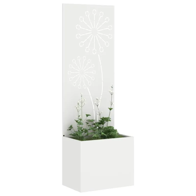 Sodo privatumo ekranas „Fretwork“ Balta 50 x 150 cm