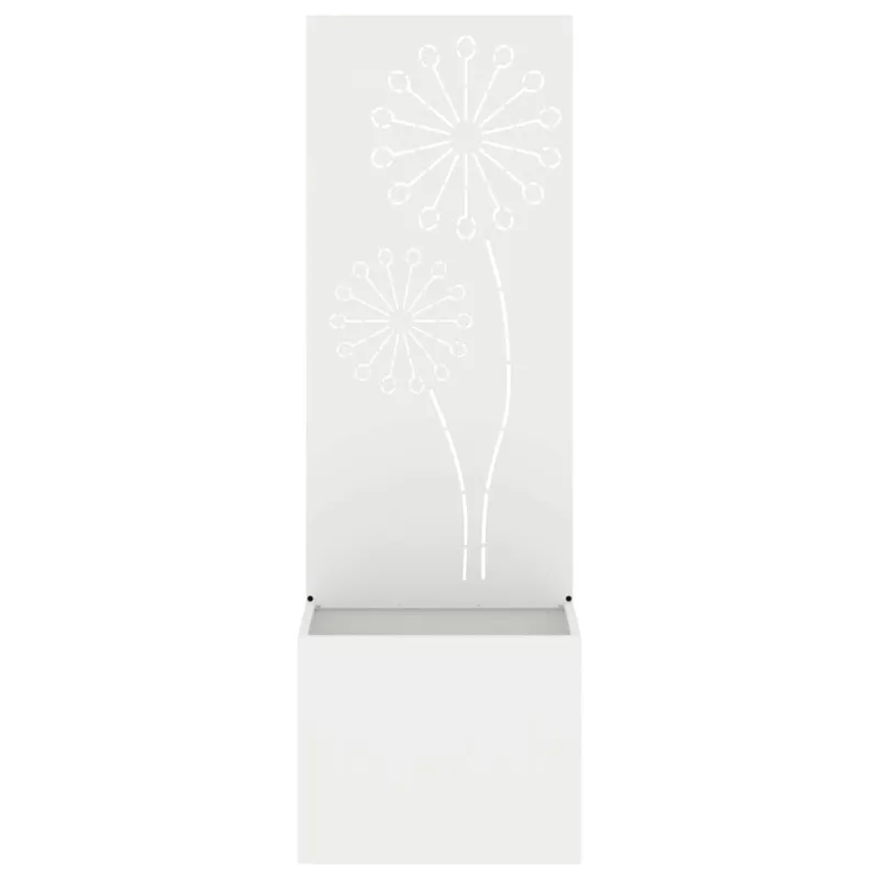 Sodo privatumo ekranas „Fretwork“ Balta 50 x 150 cm