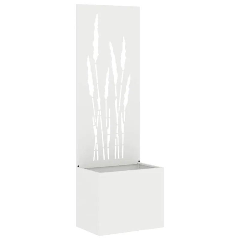 Sodo privatumo ekranas „Fretwork“ Balta 50 x 150 cm
