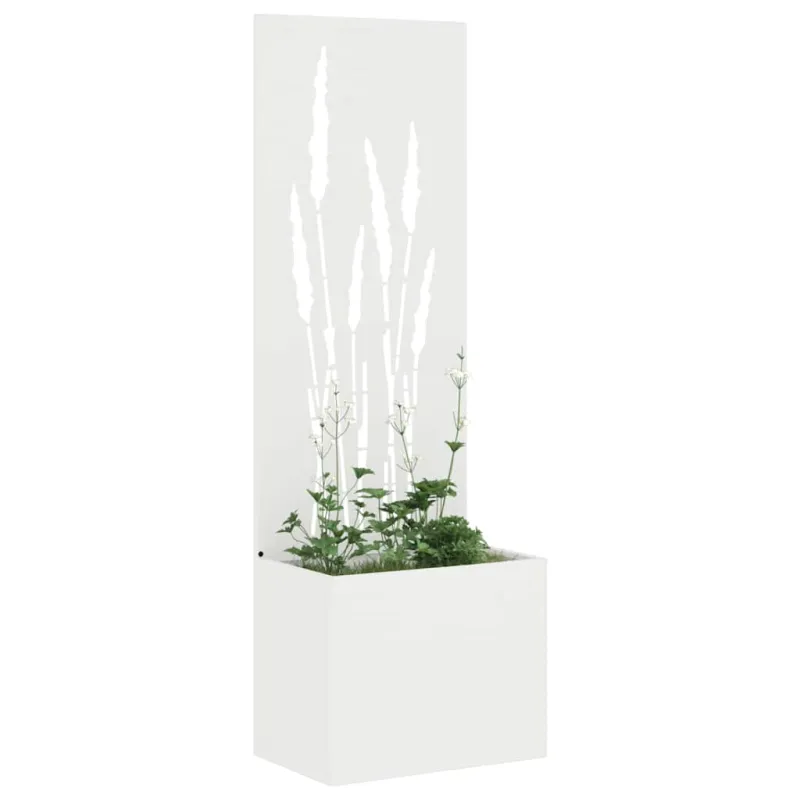 Sodo privatumo ekranas „Fretwork“ Balta 50 x 150 cm