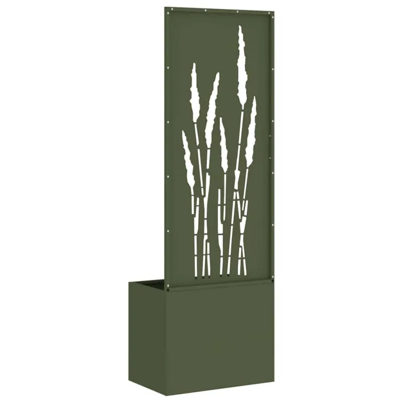 Sodo privatumo ekranas „Fretwork“ Alyvuogių žalia 50 x 150 cm