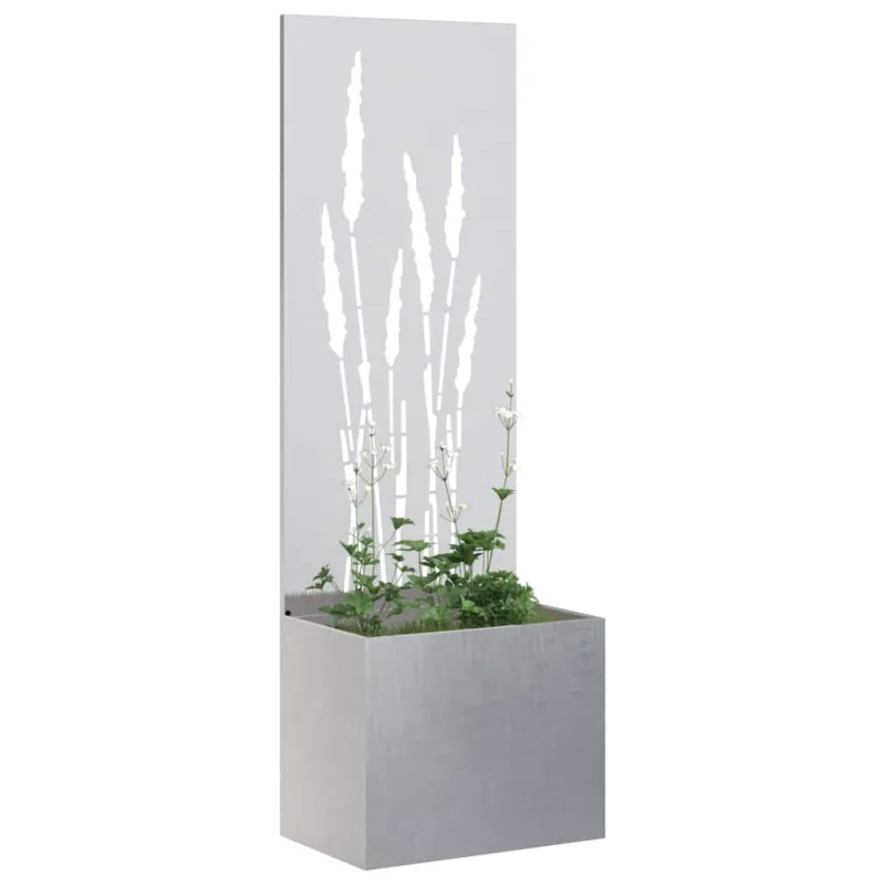 Sodo privatumo ekranas „Fretwork“ Sidabrinė 50 x 150 cm