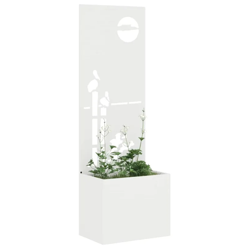 Sodo privatumo ekranas „Fretwork“ Balta 50 x 150 cm