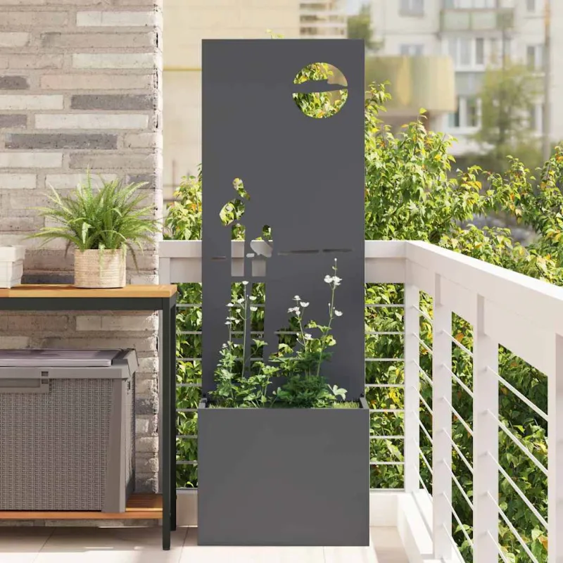 Sodo privatumo ekranas „Fretwork“ Antracitas 50 x 150 cm