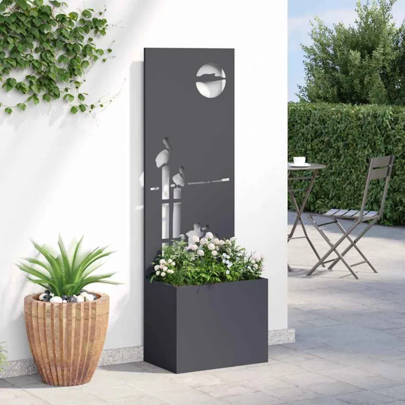 Sodo privatumo ekranas „Fretwork“ Antracitas 50 x 150 cm