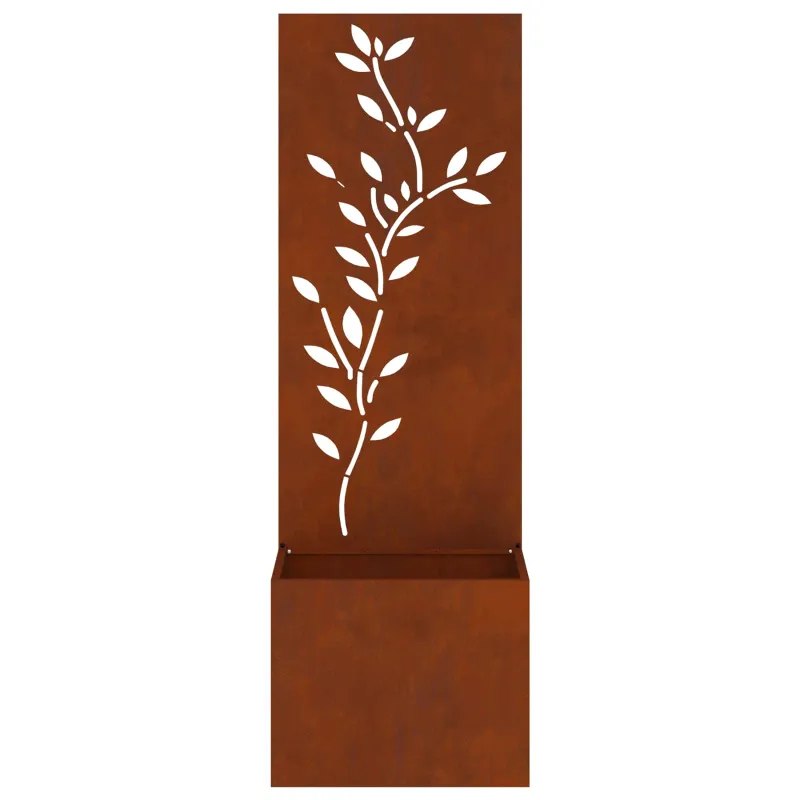 Sodo privatumo ekranas Gėlių Rūdijanti 50 x 140 cm