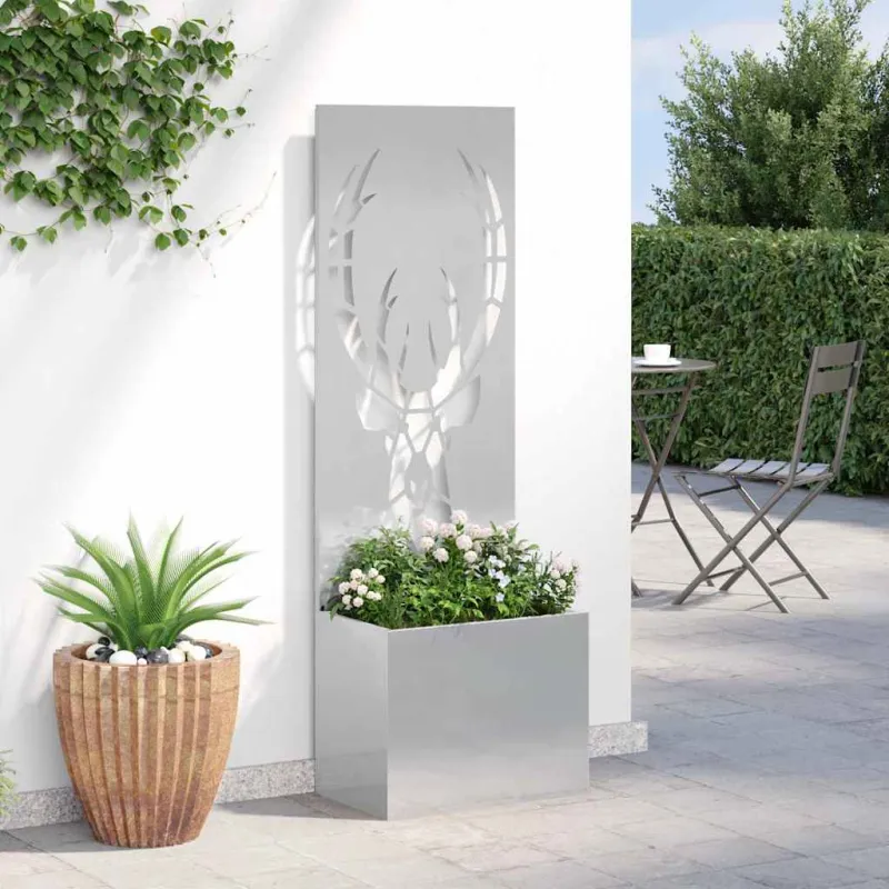 Sodo privatumo ekranas Gyvūnų raštai Sidabrinė 50 x 150 cm