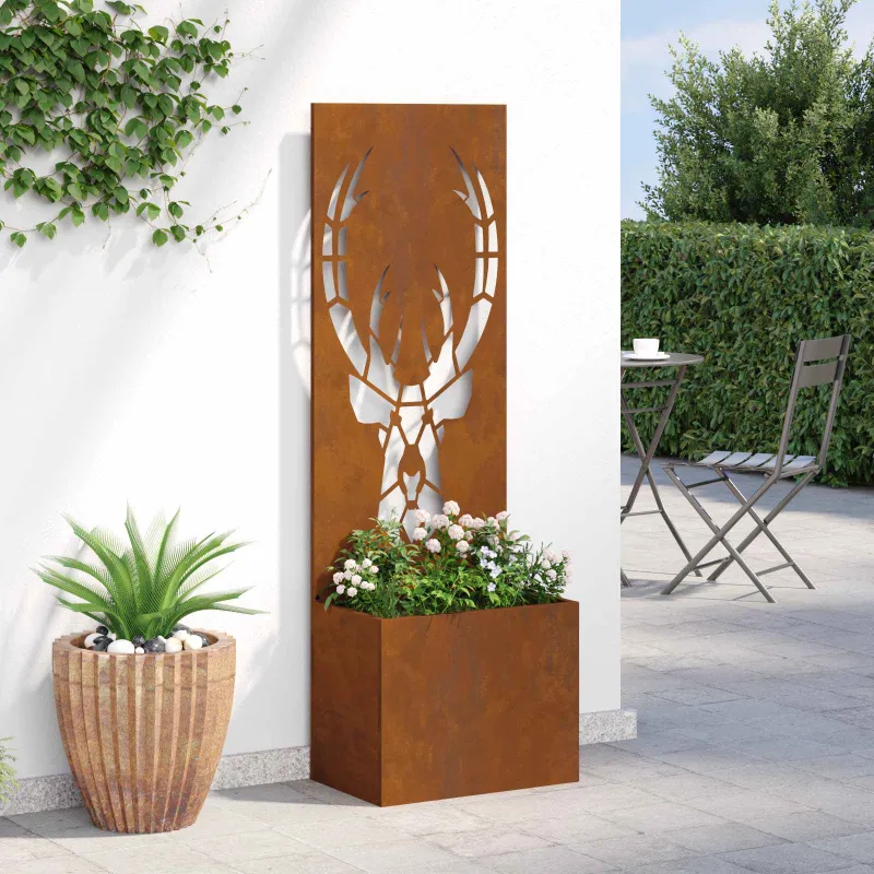 Sodo privatumo ekranas Gyvūnų raštai Rūdijanti 50 x 150 cm