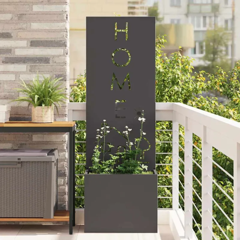 Sodo privatumo ekranas „Fretwork“ Juoda 50 x 150 cm