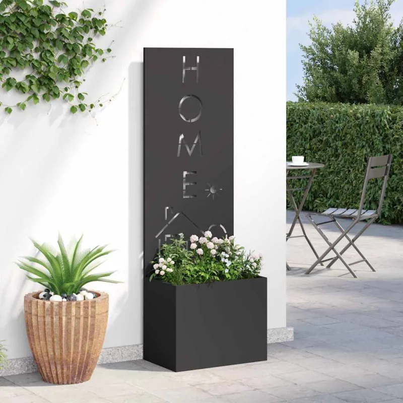 Sodo privatumo ekranas „Fretwork“ Juoda 50 x 150 cm