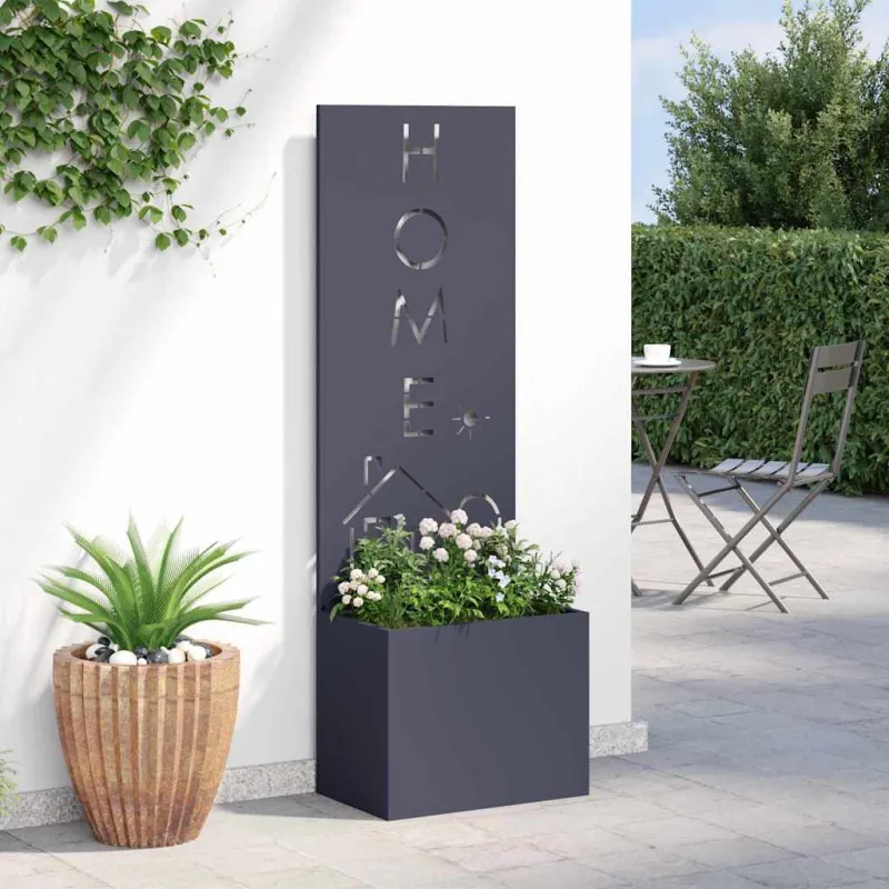 Sodo privatumo ekranas „Fretwork“ Antracitas 50 x 150 cm